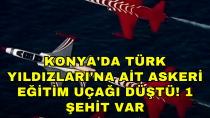 Konya'da Türk Yıldızları'na ait askeri eğitim uçağı düştü! Pilot kurtuldu, 1 şehit var - haberi