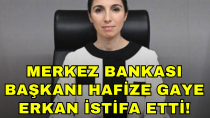 Merkez Bankası Başkanı Hafize Gaye Erkan istifa etti - haberi