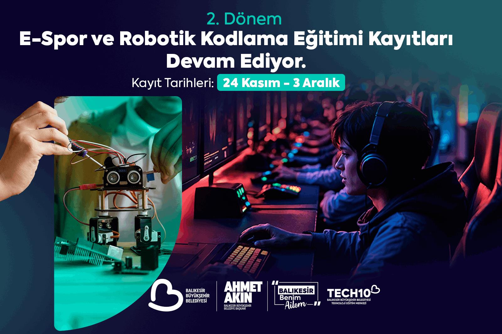 Balıkesir Büyükşehir Belediyesi E-spor ve Robotik Kodlama ile Gençleri Eğitmeye Hazırlanıyor