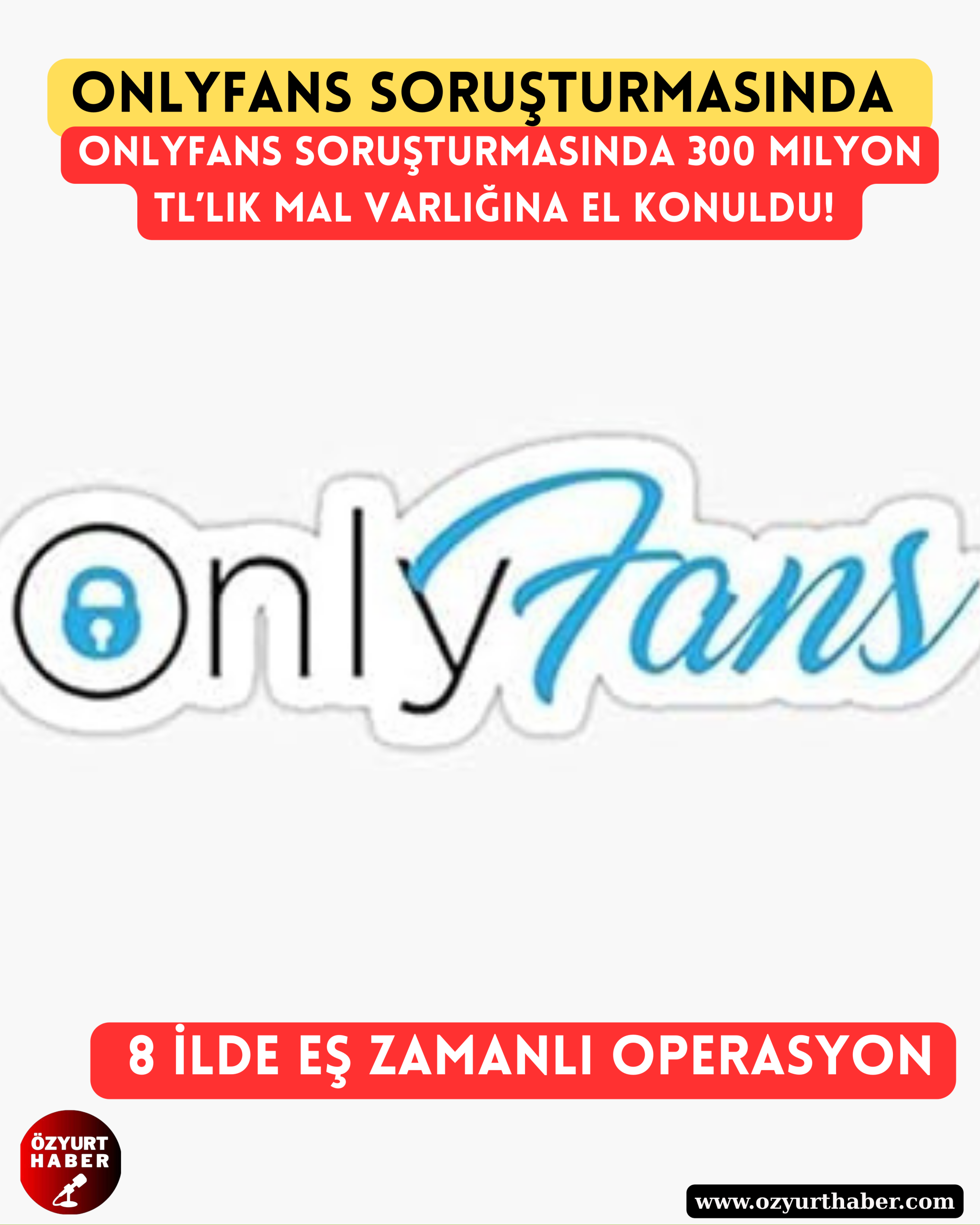 OnlyFans Soruşturmasında 300 Milyon TL’lik Mal Varlığına l Konuldu! 8 İlde Eş Zamanlı Operasyon