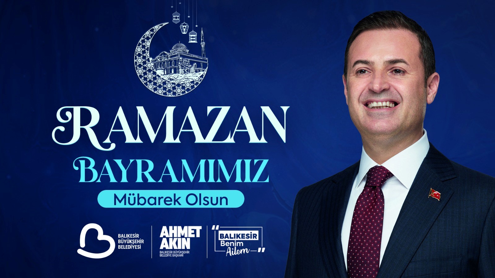 Başkan Akın’dan Ramazan Bayramı Mesajı: Sofralarımızı Paylaştık