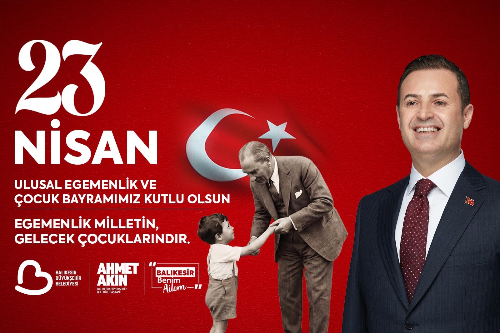 Başkan Akın’dan 23 Nisan Mesajı